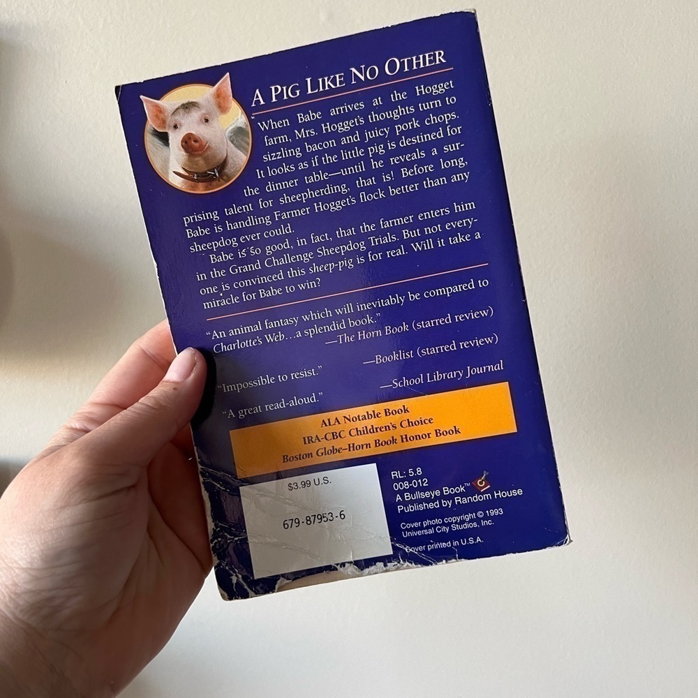 5 for $20 - Babe the gallant pig paperback book - Picture 2 of 2